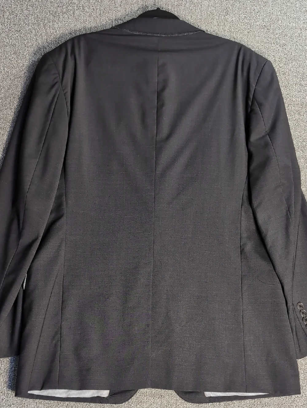 Brooks Brothers Explorer Madison Fit Stretch Wool Blazer Charcoal Grey 46L